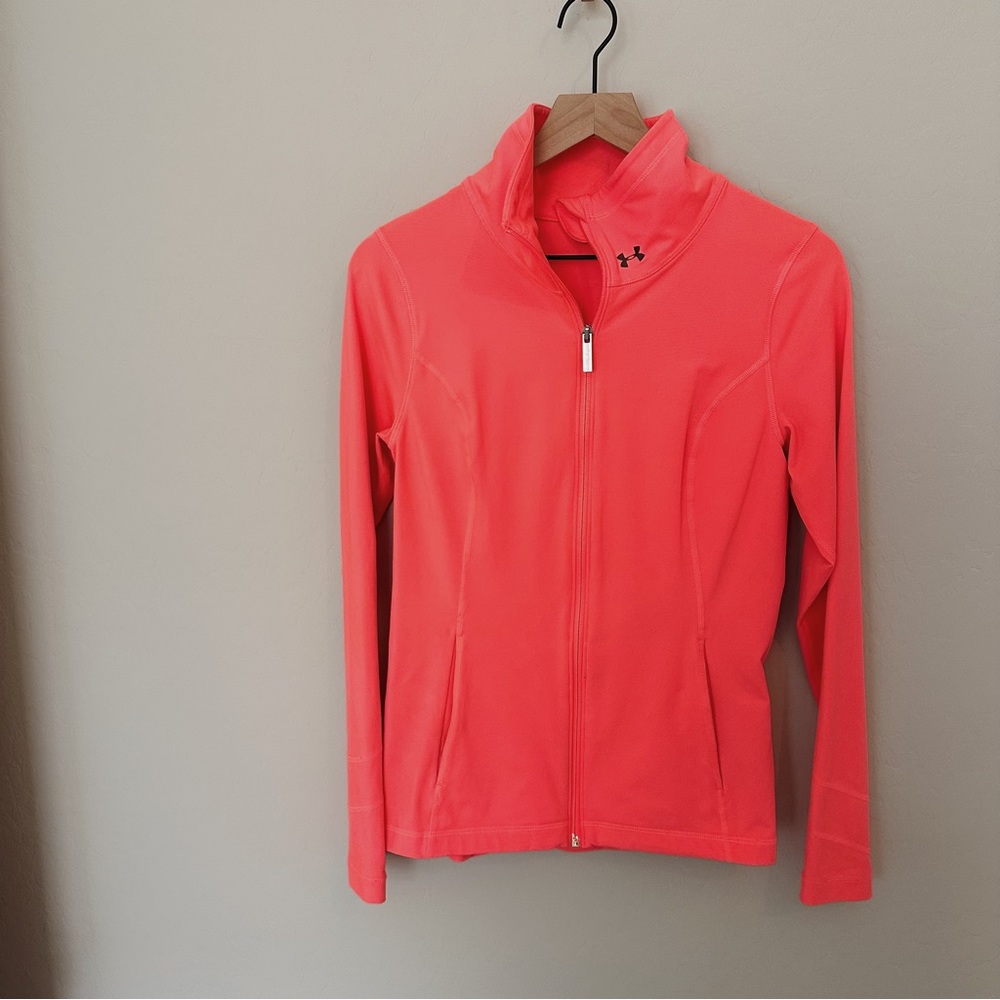 Neon Pink Under Armour Zip Up Jacket